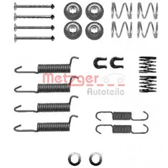 Kit d'accessoires, mâchoires de frein de stationnement METZGER 105-0016