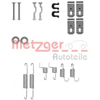 Kit d'accessoires, mâchoires de frein de stationnement METZGER 105-0028