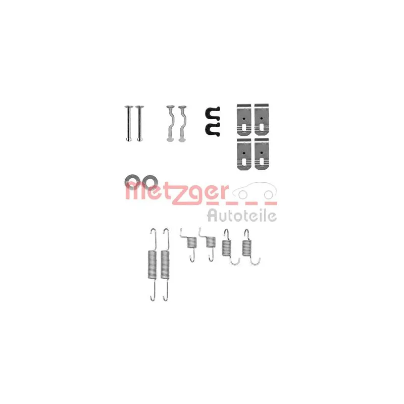 Kit d'accessoires, mâchoires de frein de stationnement METZGER 105-0028