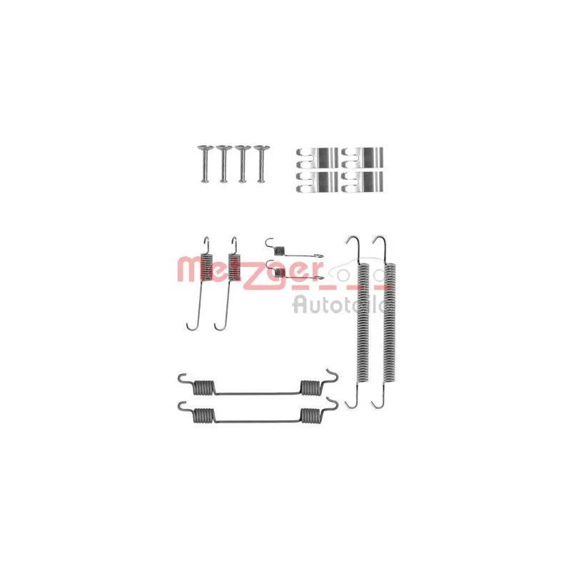 Kit d'accessoires, mâchoire de frein METZGER 105-0029