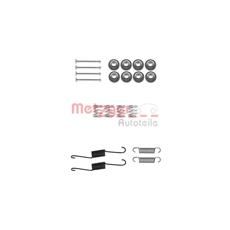 Kit d'accessoires, mâchoire de frein METZGER 105-0031