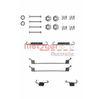 Kit d'accessoires, mâchoire de frein METZGER 105-0651