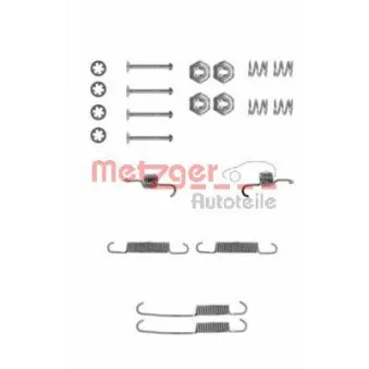 Kit d'accessoires, mâchoire de frein METZGER 105-0673