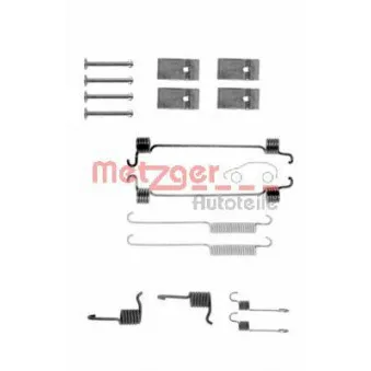 Kit d'accessoires, mâchoire de frein METZGER 105-0676