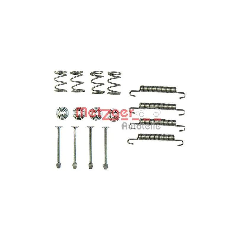 Kit d'accessoires, mâchoires de frein de stationnement METZGER 105-0711