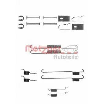 Kit d'accessoires, mâchoire de frein METZGER 105-0815