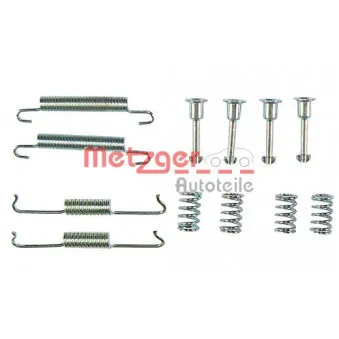Kit d'accessoires, mâchoires de frein de stationnement METZGER 105-0841