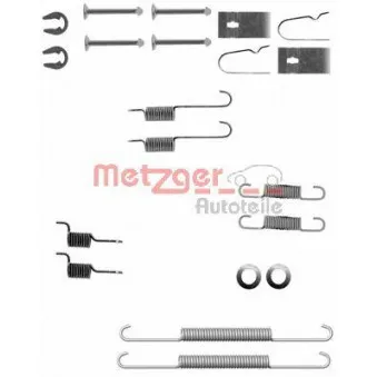 Kit d'accessoires, mâchoire de frein METZGER