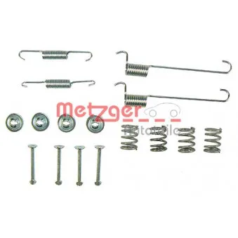 Kit d'accessoires, mâchoires de frein de stationnement METZGER 105-0848