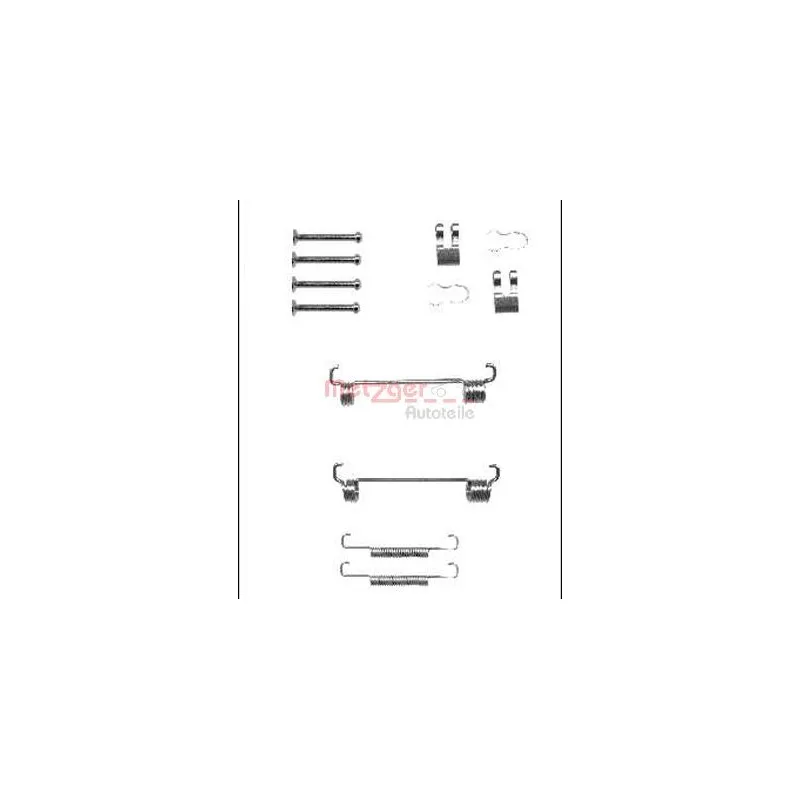 Kit d'accessoires, mâchoires de frein de stationnement METZGER 105-0851