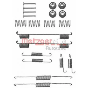 Kit d'accessoires, mâchoire de frein METZGER 105-0861