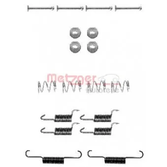 Kit d'accessoires, mâchoires de frein de stationnement METZGER 105-0871