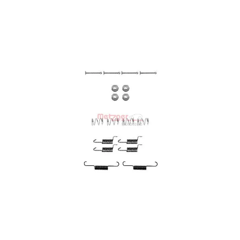 Kit d'accessoires, mâchoires de frein de stationnement METZGER 105-0871