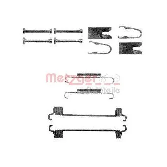 Kit d'accessoires, mâchoires de frein de stationnement METZGER 105-0875