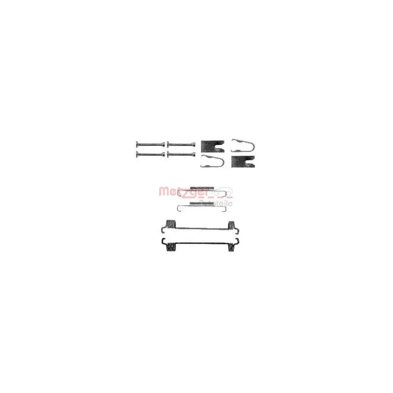 Kit d'accessoires, mâchoires de frein de stationnement METZGER 105-0875