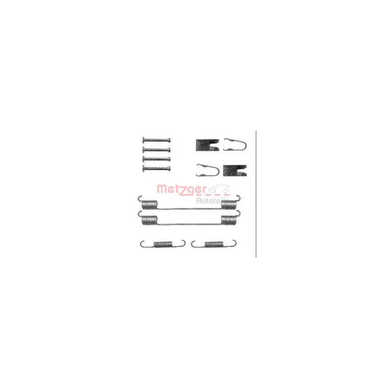 Kit d'accessoires, mâchoire de frein METZGER 105-0883