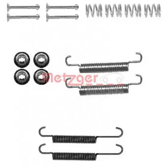 Kit d'accessoires, mâchoires de frein de stationnement METZGER 105-0893