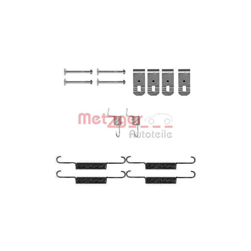 Kit d'accessoires, mâchoires de frein de stationnement METZGER 105-0895
