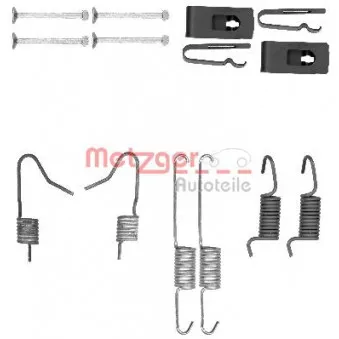 Kit d'accessoires, mâchoires de frein de stationnement METZGER 105-0898
