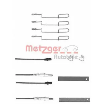 Kit d'accessoires, plaquette de frein à disque METZGER 109-1280X
