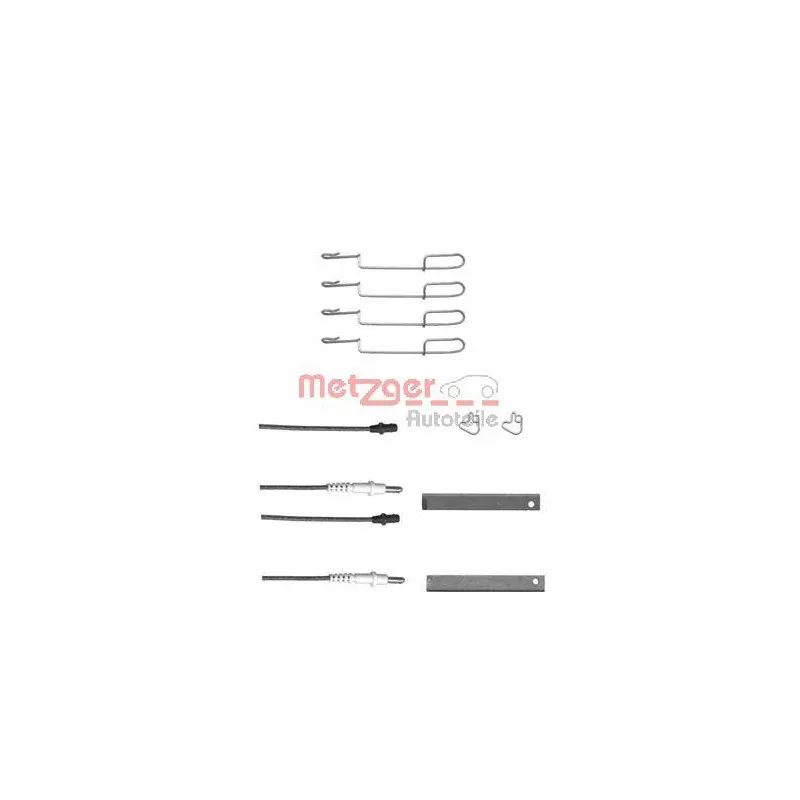 Kit d'accessoires, plaquette de frein à disque METZGER 109-1280X