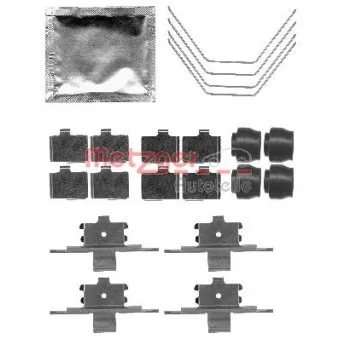 Kit d'accessoires, plaquette de frein à disque METZGER 109-1791