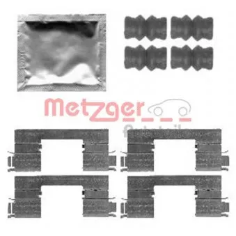 Kit d'accessoires, plaquette de frein à disque METZGER