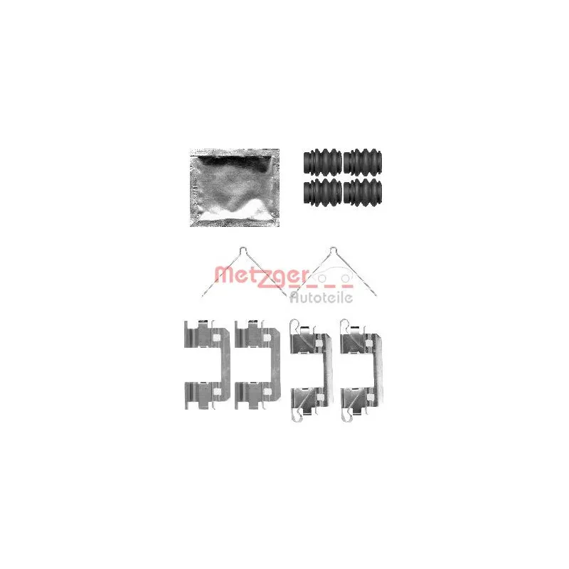 Kit d'accessoires, plaquette de frein à disque METZGER 109-1811