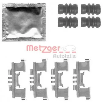 Kit d'accessoires, plaquette de frein à disque METZGER