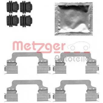 Kit d'accessoires, plaquette de frein à disque METZGER 109-1821