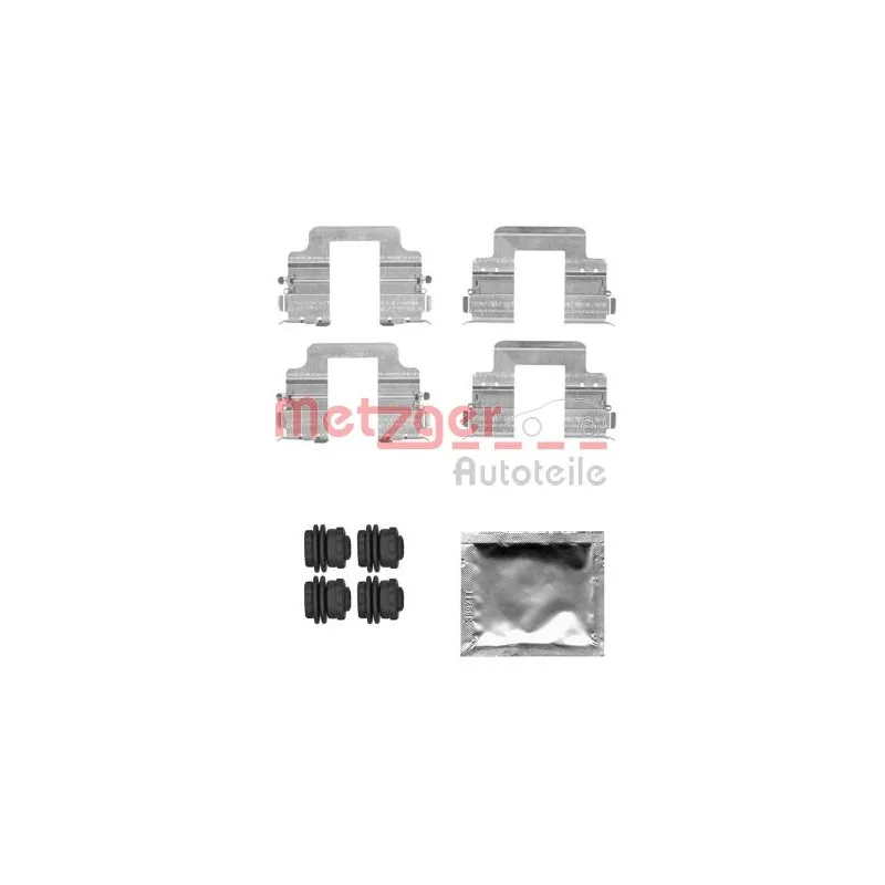Kit d'accessoires, plaquette de frein à disque METZGER 109-1822