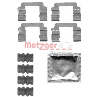 Kit d'accessoires, plaquette de frein à disque METZGER