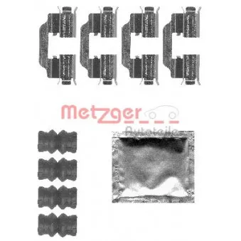 Kit d'accessoires, plaquette de frein à disque METZGER