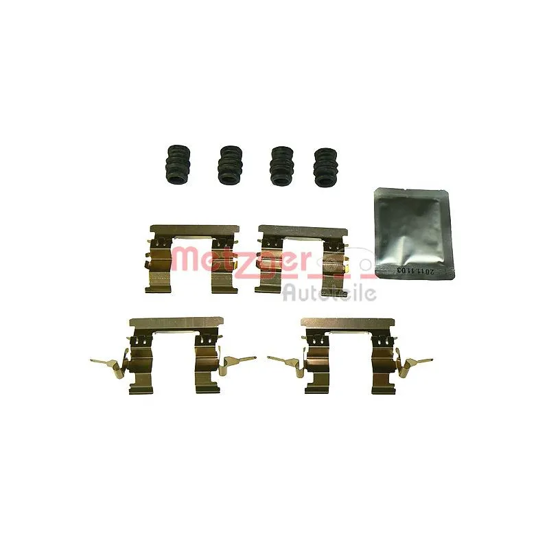 Kit d'accessoires, plaquette de frein à disque METZGER 109-1853
