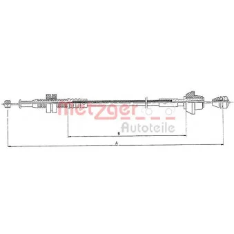 Câble d'accélération METZGER