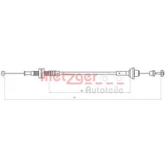 Câble d'accélération METZGER