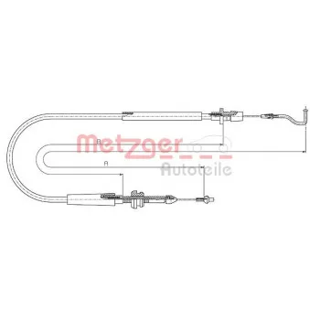 Câble d'accélération METZGER 11.0636