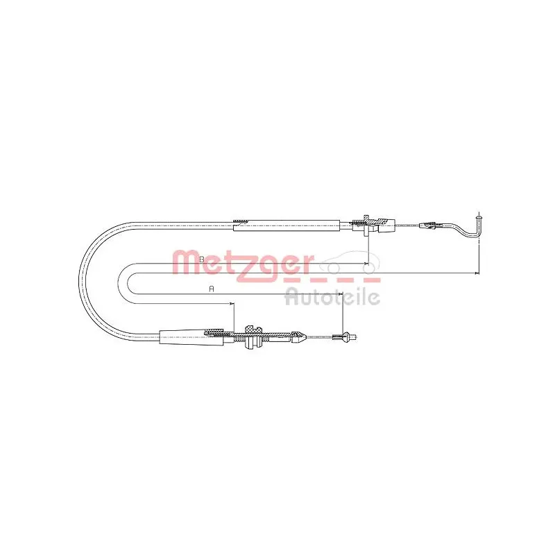 Câble d'accélération METZGER 11.0636