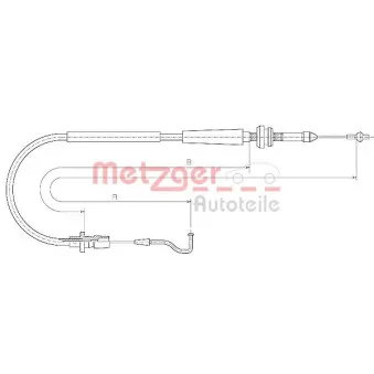 Câble d'accélération METZGER 11.0637