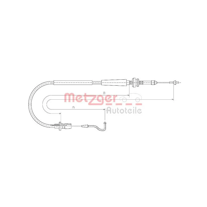 Câble d'accélération METZGER 11.0637