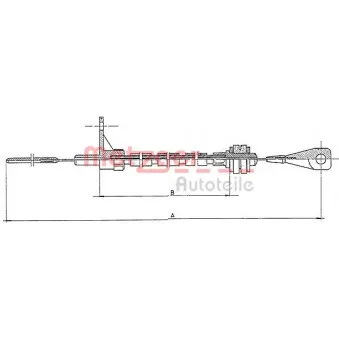 Câble d'accélération METZGER 11.065