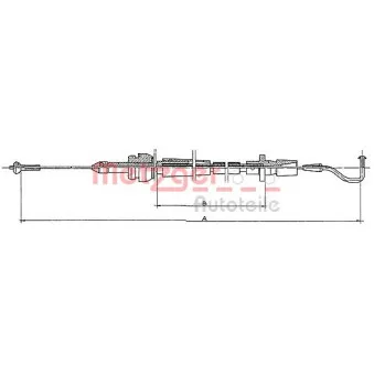 Câble d'accélération METZGER 11.082