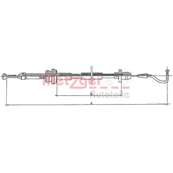 Câble d'accélération METZGER 11.087