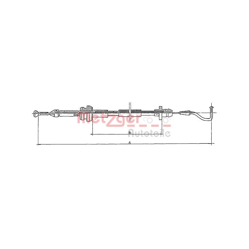 Câble d'accélération METZGER 11.087