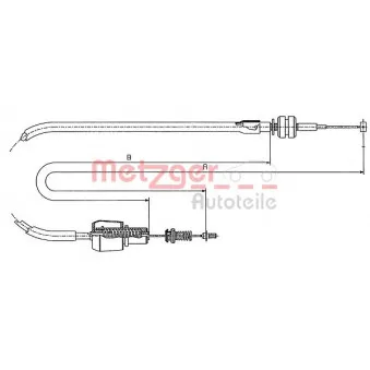 Câble d'accélération METZGER 11.1247
