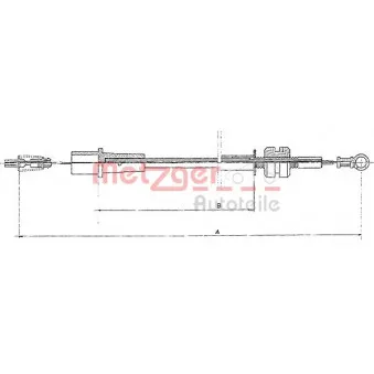 Câble d'accélération METZGER 11.1323