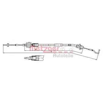 Câble d'accélération METZGER 11.1624