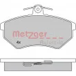 Jeu de 4 plaquettes de frein avant METZGER 1170062 - Visuel 1