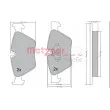 Jeu de 4 plaquettes de frein avant METZGER 1170078 - Visuel 1