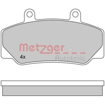 Jeu de 4 plaquettes de frein avant METZGER 1170094
